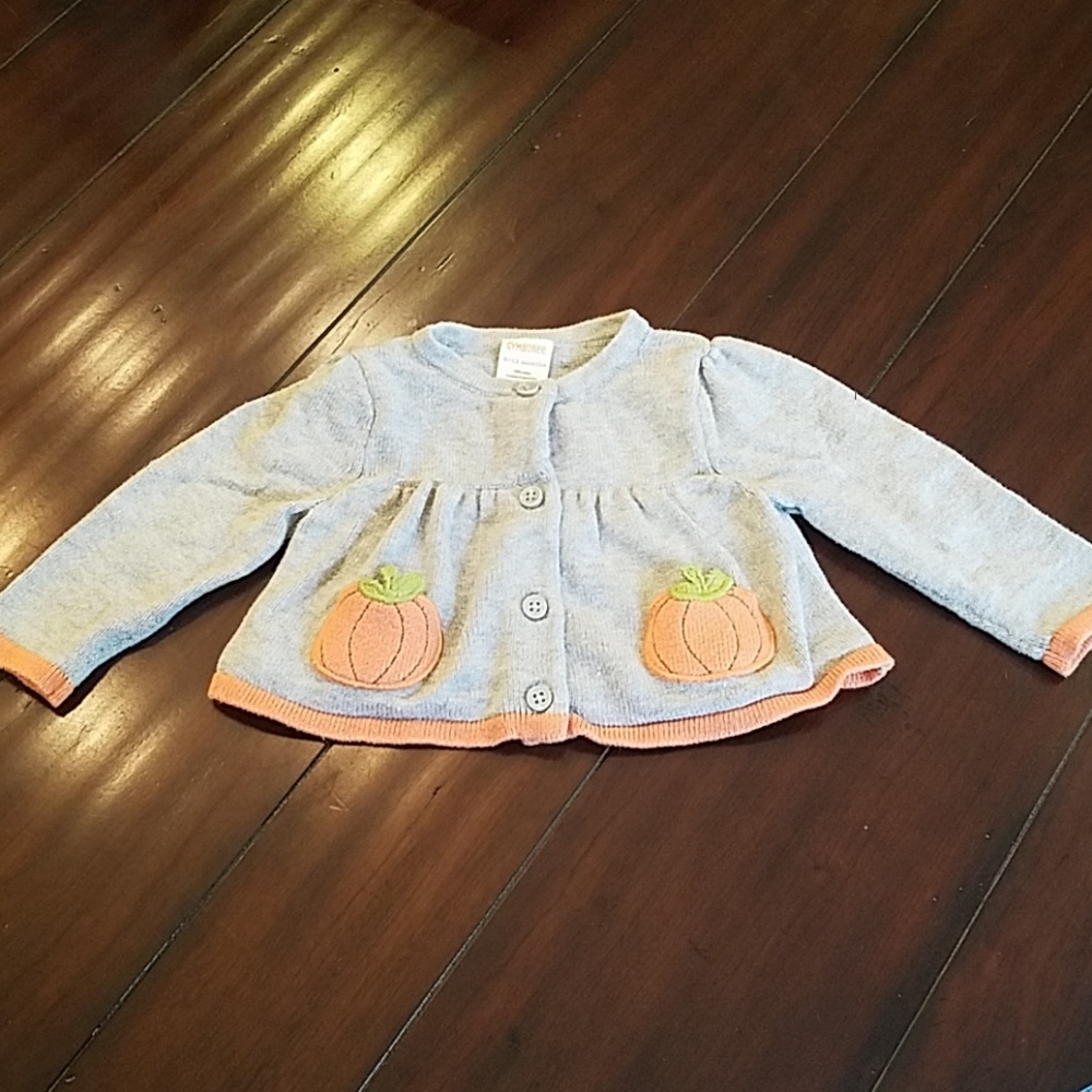 Gymboree pumpkin cardigan 6-12month